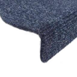 Berkfield Home Self-adhesive Stair Mats 5 pcs Blue 65x21x4 cm Needle Punch - Size: Medium - thumbnail 6