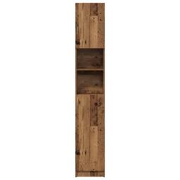 Berkfield Home Bathroom Cabinet Old Wood 32x25.5x190 cm Engineered Wood in Brown - thumbnail 4