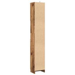 Berkfield Home Bathroom Cabinet Old Wood 32x25.5x190 cm Engineered Wood in Brown - thumbnail 6