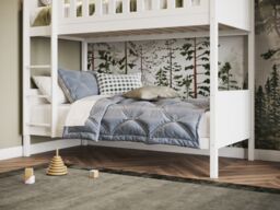 Flair Bea Bunk Bed in White - Size: Single - thumbnail 3