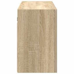 Berkfield Home Bathroom Wall Cabinet Sonoma Oak 100x25x40 cm Engineered Wood in Brown - Size: 100 x 25 x 40 cm - thumbnail 7