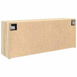Berkfield Home Bathroom Wall Cabinet Sonoma Oak 100x25x40 cm Engineered Wood in Brown - Size: 100 x 25 x 40 cm - thumbnail 8