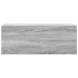 Berkfield Home Bathroom Wall Cabinet Grey Sonoma 80x25x30 cm Engineered Wood - Size: 80 x 25 x 30 cm - thumbnail 6