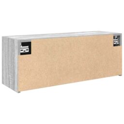 Berkfield Home Bathroom Wall Cabinet Grey Sonoma 80x25x30 cm Engineered Wood - Size: 80 x 25 x 30 cm - thumbnail 8