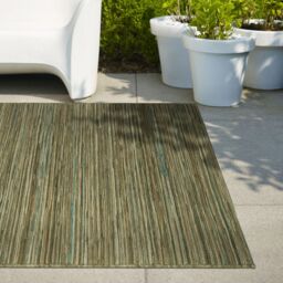 The Rug Shop UK Green Modern Striped Outdoor Easy To Clean Green Area Rug - Size: 200 cm x 290 cm - thumbnail 2