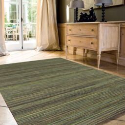 The Rug Shop UK Green Modern Striped Outdoor Easy To Clean Green Area Rug - Size: 200 cm x 290 cm - thumbnail 3