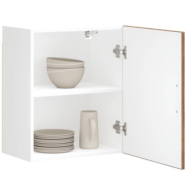 Berkfield Home Kitchen Wall Cabinet¬†Porto Old Wood Engineered Wood in Grey - image 1