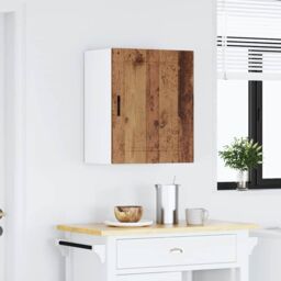 Berkfield Home Kitchen Wall Cabinet¬†Porto Old Wood Engineered Wood in Grey - thumbnail 3