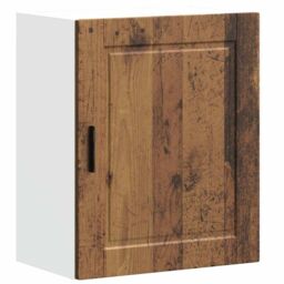 Berkfield Home Kitchen Wall Cabinet¬†Porto Old Wood Engineered Wood in Grey - thumbnail 2