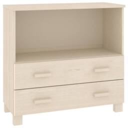 Berkfield Home Sideboard HAMAR Honey Brown 85x35x80 cm Solid Wood Pine - Size: 85 x 35 x 80 cm - thumbnail 1