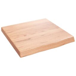 Berkfield Home Wall Shelf Light Brown 40x40x(2-4) cm Treated Solid Wood Oak