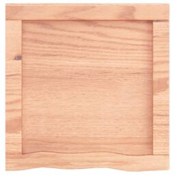 Berkfield Home Wall Shelf Light Brown 40x40x(2-4) cm Treated Solid Wood Oak - thumbnail 5