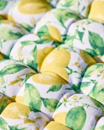 Dibor Traditional Lemon Patterned Bench Mattress Summer Outdoor Garden Bench Cushion L100cm x W45cm in Yellow - Size: Large - thumbnail 4