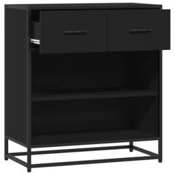 Berkfield Home Sideboard Black 68x35x76 cm Engineered Wood - Size: 68 x 35 x 76 cm - thumbnail 7