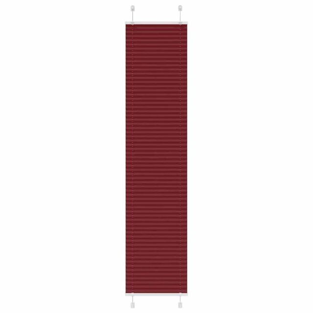 Berkfield Home Pleated Blind Bordeaux Red 40x200 cm Fabric Width 39.4 cm Polyester - image 1