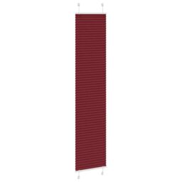 Berkfield Home Pleated Blind Bordeaux Red 40x200 cm Fabric Width 39.4 cm Polyester - thumbnail 3