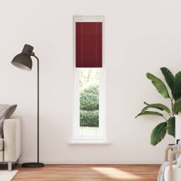 Berkfield Home Pleated Blind Bordeaux Red 40x200 cm Fabric Width 39.4 cm Polyester - thumbnail 2