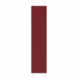Berkfield Home Pleated Blind Bordeaux Red 40x200 cm Fabric Width 39.4 cm Polyester - thumbnail 1