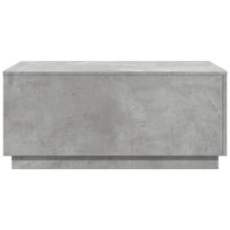 Berkfield Home Modern Coffee Table with LED Lights Concrete Grey 90x50x40 cm - Size: 90 x 50 x 40 cm - thumbnail 7