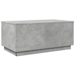Berkfield Home Modern Coffee Table with LED Lights Concrete Grey 90x50x40 cm - Size: 90 x 50 x 40 cm - thumbnail 9