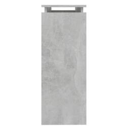 Berkfield Home Decorative Console Table Concrete Grey 102x30x80 cm Engineered Wood - Size: 102 x 30 x 80 cm - thumbnail 5