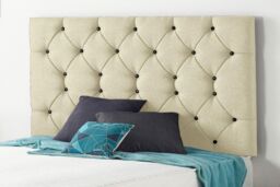 Somnior Premier Divan Bed with 24Cm Deep Mattress & Headboard In Linen Fabric in Cream - Size: Small Single - thumbnail 5