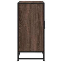 Berkfield Home Sideboard Brown Oak 68x35x76 cm Engineered Wood & Metal - Size: 68 x 35 x 76 cm - thumbnail 6