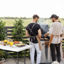 Novecrafto 6ft Folding Table - Sturdy Steel Frame Trestle Table, Powder Coated Foldable Table - Camping Table for 6 Person (180x70cm) - thumbnail 6