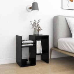 Berkfield Home Elegant Bedside Cabinets 2 pcs Black 50x30x51.5 cm Engineered Wood - thumbnail 1