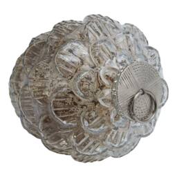 Sostter Coffee Ombre Glass Pine Cone Ornament in Cream - thumbnail 2