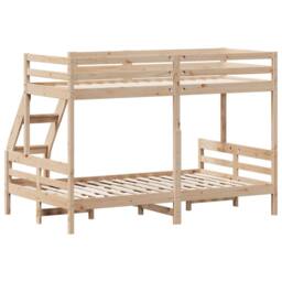 Berkfield Home Bunk Bed without Mattress 90x200/120x200 cm Solid Wood in Brown - thumbnail 6