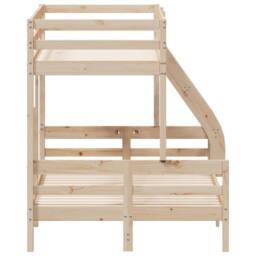 Berkfield Home Bunk Bed without Mattress 90x200/120x200 cm Solid Wood in Brown - thumbnail 5