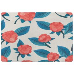 Benjamin Tate Design Watercolour Floral Pattern Designer Rug in Natural - Size: Large - thumbnail 1