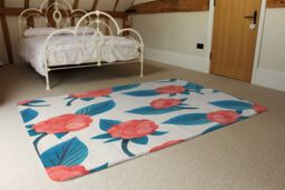 Benjamin Tate Design Watercolour Floral Pattern Designer Rug in Natural - Size: Large - thumbnail 3