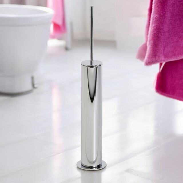 Showerdrape Belgravia Chrome Toilet Brush & Holder in Silver - image 1