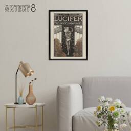 "Artery8 Lucifer Mourning Game Theatre Poster Holst Framed Canvas Wall Art - Size: W18"" x H24""" - thumbnail 3