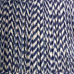 Ruma Navy Blue Chevron Tapered Pleat Shade for Floor Lamps - Size: 20 inches - thumbnail 3