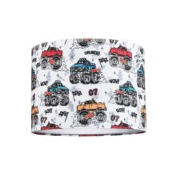 Happy Homewares Modern & Colourful Childrens Fabric Lamp Shade - thumbnail 1