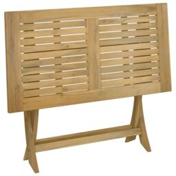 Berkfield Home Folding Garden Table 110x55x75 cm Solid Wood Acacia in Brown - Size: 110 x 55 x 75 cm - thumbnail 7