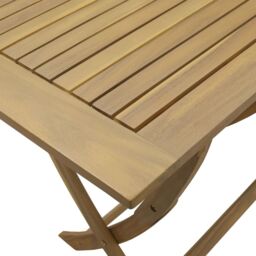 Berkfield Home Folding Garden Table 110x55x75 cm Solid Wood Acacia in Brown - Size: 110 x 55 x 75 cm - thumbnail 8