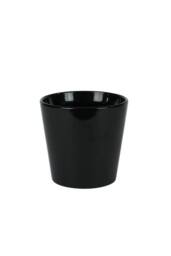 KDMD Hortus Vienna Glossy Black Ceramic Pot 15cm 2 Pack - thumbnail 2
