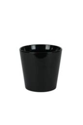 KDMD Hortus Vienna Glossy Black Ceramic Pot 15cm 2 Pack - thumbnail 1