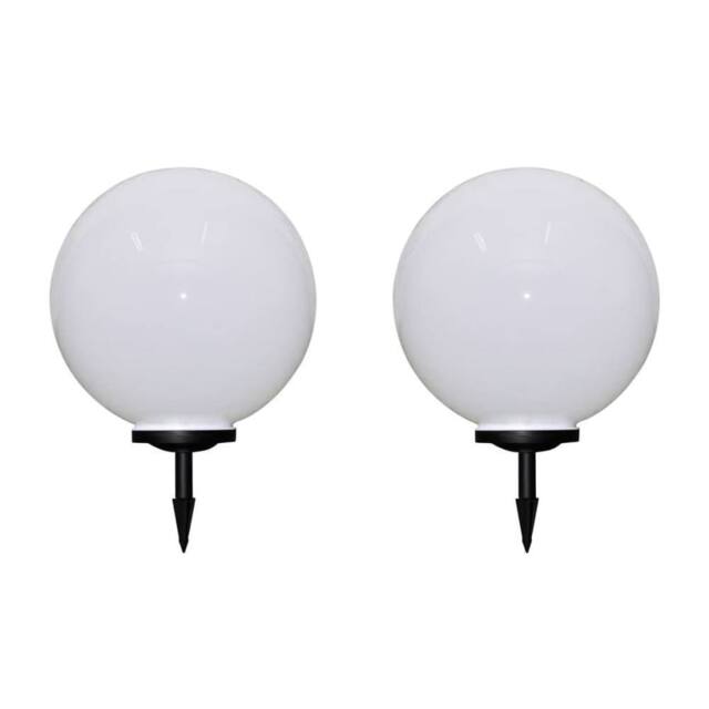 Berkfield Home Outdoor Pathway Lamps 2 pcs LED 50 cm with Ground Spike in White - image 1