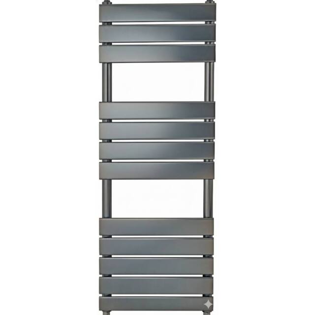Bathroom Kingdom Queenstown Gunmetal Grey Designer Heated Towel Rail 1200x450mm - image 1