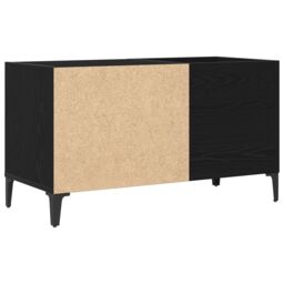 Berkfield Home Record Cabinet Black Oak 84, 5x38x48 cm Engineered Wood - Size: 5 x 38 x 48 cm - thumbnail 7