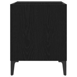 Berkfield Home Record Cabinet Black Oak 84, 5x38x48 cm Engineered Wood - Size: 5 x 38 x 48 cm - thumbnail 6