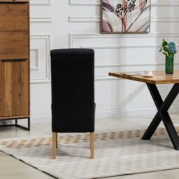 Artemis Home Rimini Fabric Dining Chairs - Set of 2 in Black - thumbnail 6