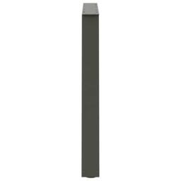 Berkfield Home Modern Dining Table Legs V-Shape 3 pcs Anthracite 100x(72-73.3) c in Dark Grey - thumbnail 6