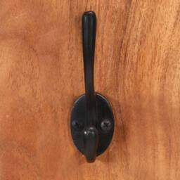 Berkfield Home Wall-mounted Coat Racks 2 pcs 36x3x110 cm Solid Acacia Wood in Brown - Size: 36 x 3 x 110 cm - thumbnail 7