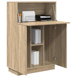 Berkfield Home Sonoma Oak Computer Desk Sonoma oak Particle board Medium in Light Tan
